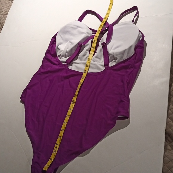 🌴🥥 XL Ekouaer Swimsuit Women Full Coverage Vibrant Plum - Picture 9 of 16